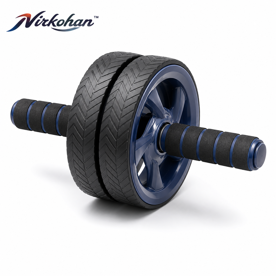 Nirkohan™ GlidePro Wide-Wheel Ab Roller – Core Exercise Wheel with Ergonomic Handles & Knee Pad