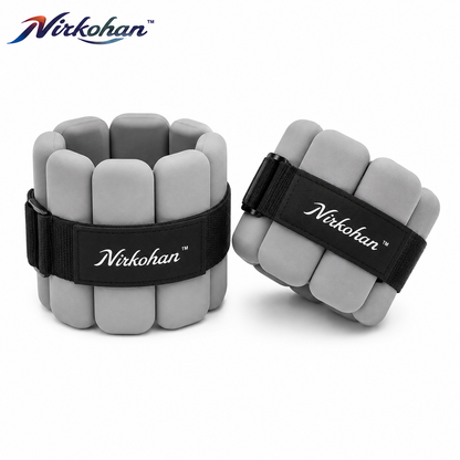 Nirkohan™ ShiftWeight Adjustable Ankle & Wrist Weights – Removable Resistance Pair for Walking, Pilates & Home Workouts