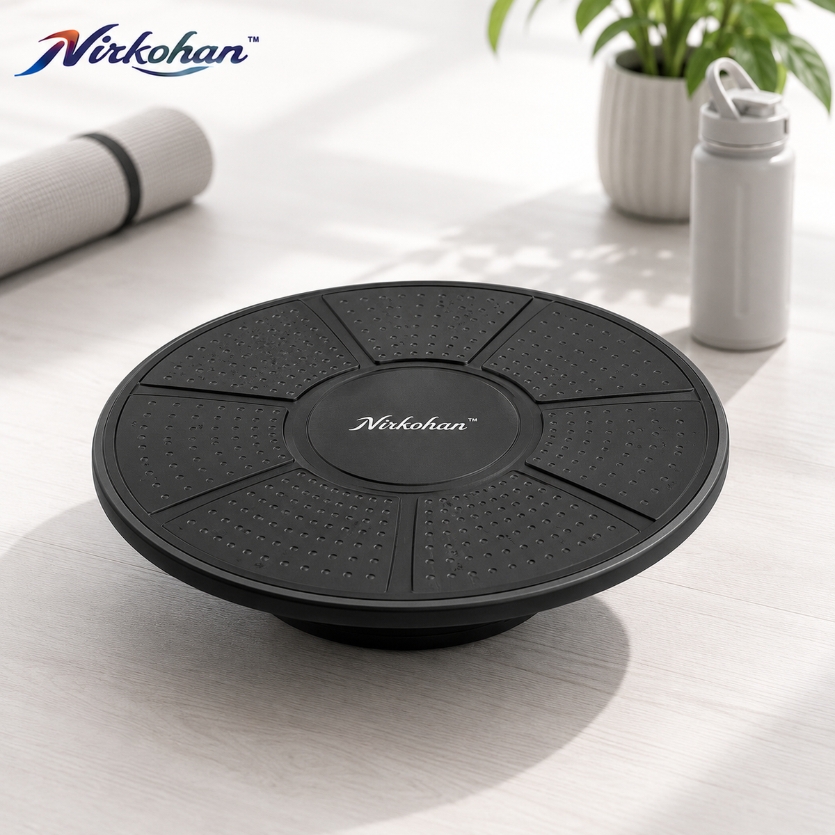 Nirkohan™ AlignBoard Compact Balance Trainer – Anti-Slip Wobble Board for Core Stability & Standing Exercises